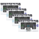 four Johnny B MODE Holiday Trio Set of mode lucy boy, mode and king mode styling gels in a holiday themed white box with clear front box view of products