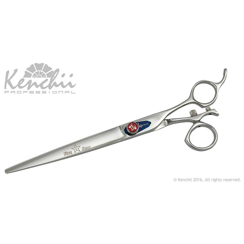 Kenchii KEFSS8 Five Star Swivel Straight 8" Shear — WB Barber Supply