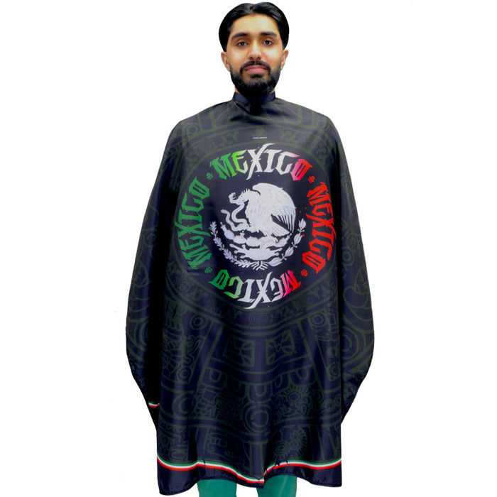 mexico flag barber cape- mexico barber cape- king midas mexico flag barber cape-mexico flag pro cape- capa de mexico- aztec barber cape