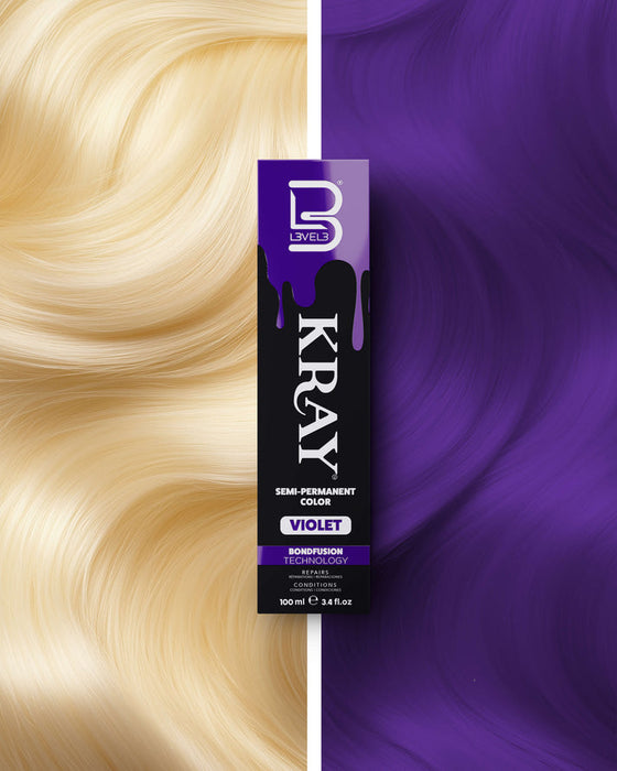 L3VEL3 KRAY Violet Semi Permanent Hair Color