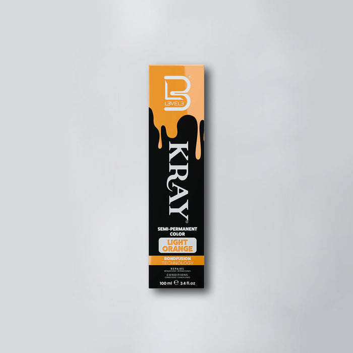 L3VEL3 KRAY Light Orange Semi Permanent Color