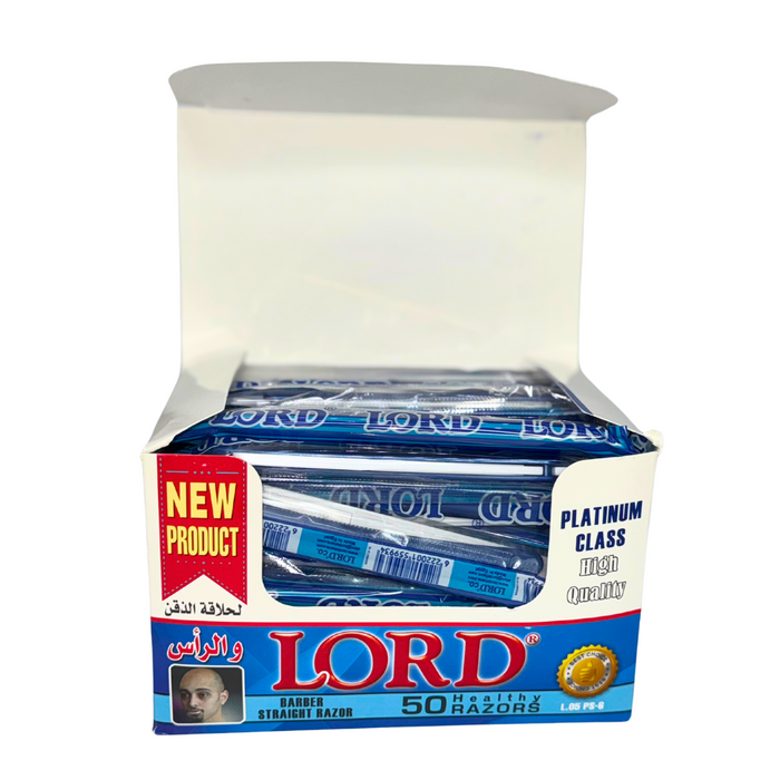 Lord Disposable Straight Razor Box of 50