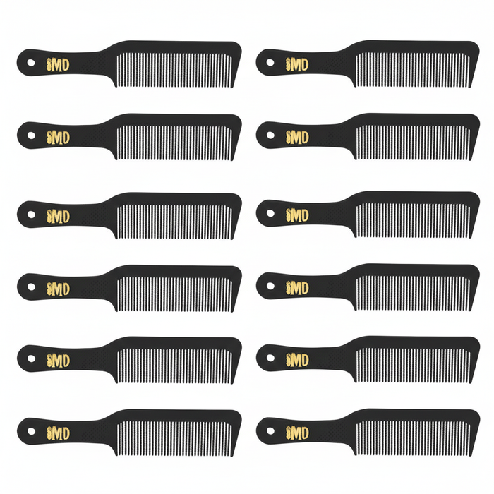MD Flat Top Combs Black Dozen