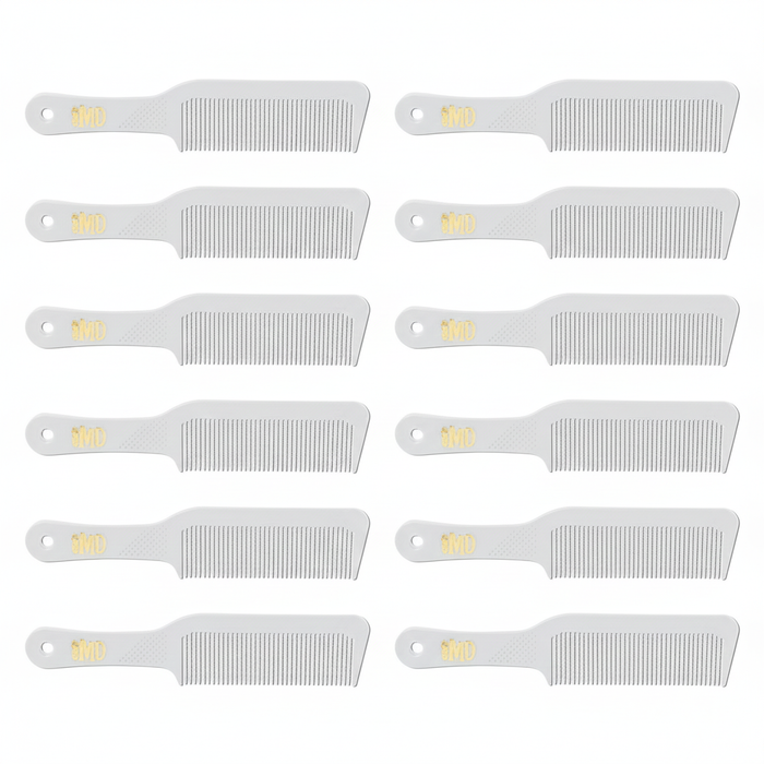 MD Flat Top Combs White Dozen