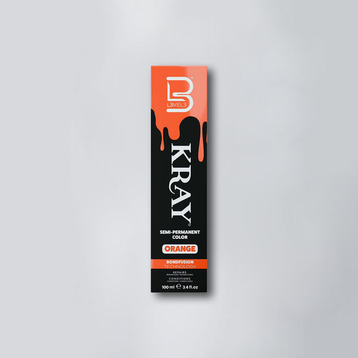 L3VEL3 KRAY Orange Semi Permanent Hair Color