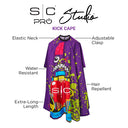 Stylecraft PRO Radioactive Purple Barber Cape - SC350B