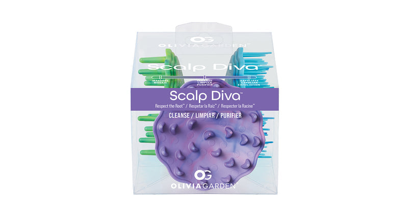 Olivia Garden Scalp Diva Brushes - Massage, Cleanse & Exfoliate