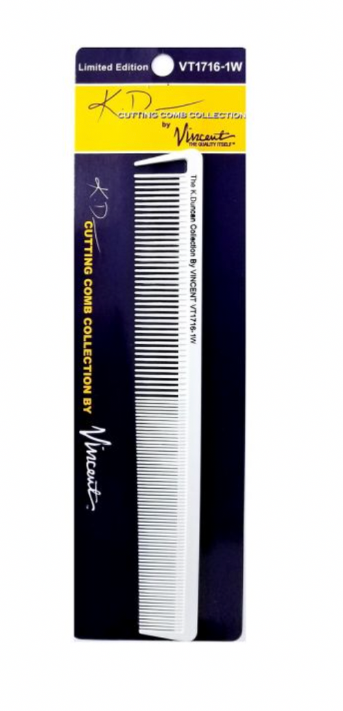 Kenny Duncan Vincent Ceramic Hook Cutting Comb 8-1/2" #VT1716-1W