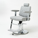 Takara Belmont Dainty Diamond Stitch Barber Chair Light Grey