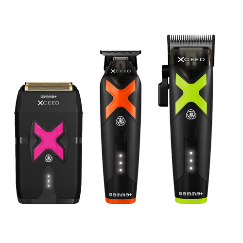 Gamma+ XCEED IN2 Vector Motor Cordless Clipper + Trimmer + Shaver