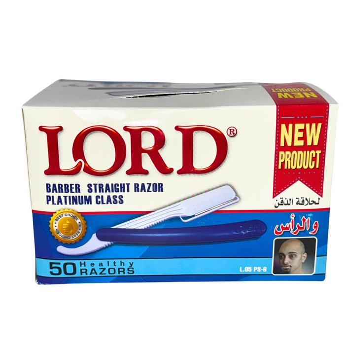 Lord Disposable Straight Razor Box of 50