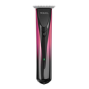 A Wahl cordless hair trimmer with a black and pink gradient body, shown vertically against a plain white background.