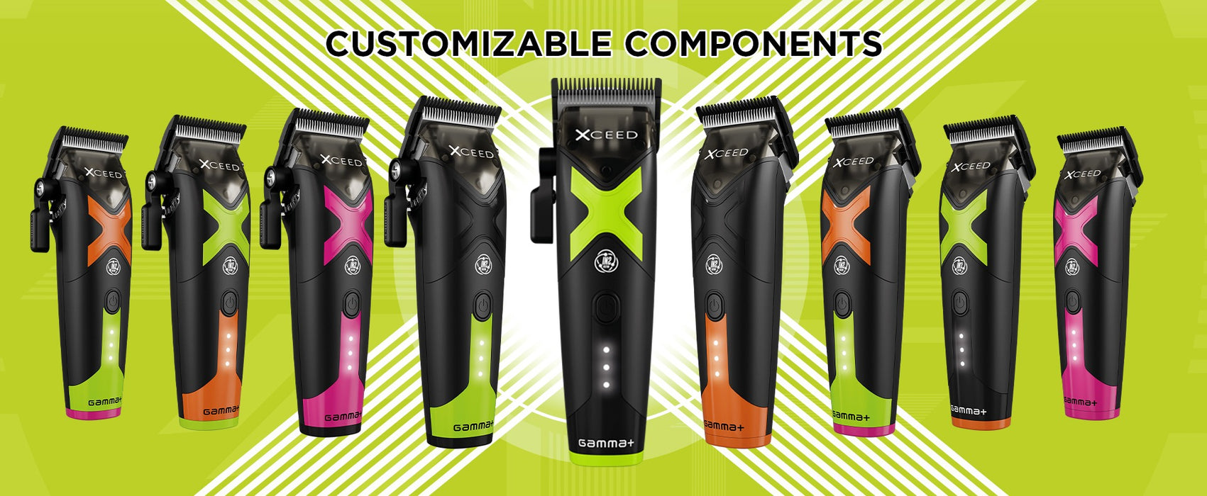 Gamma+ XCEED Professional IN2 Vector Motor Cordless Clipper #GP609B