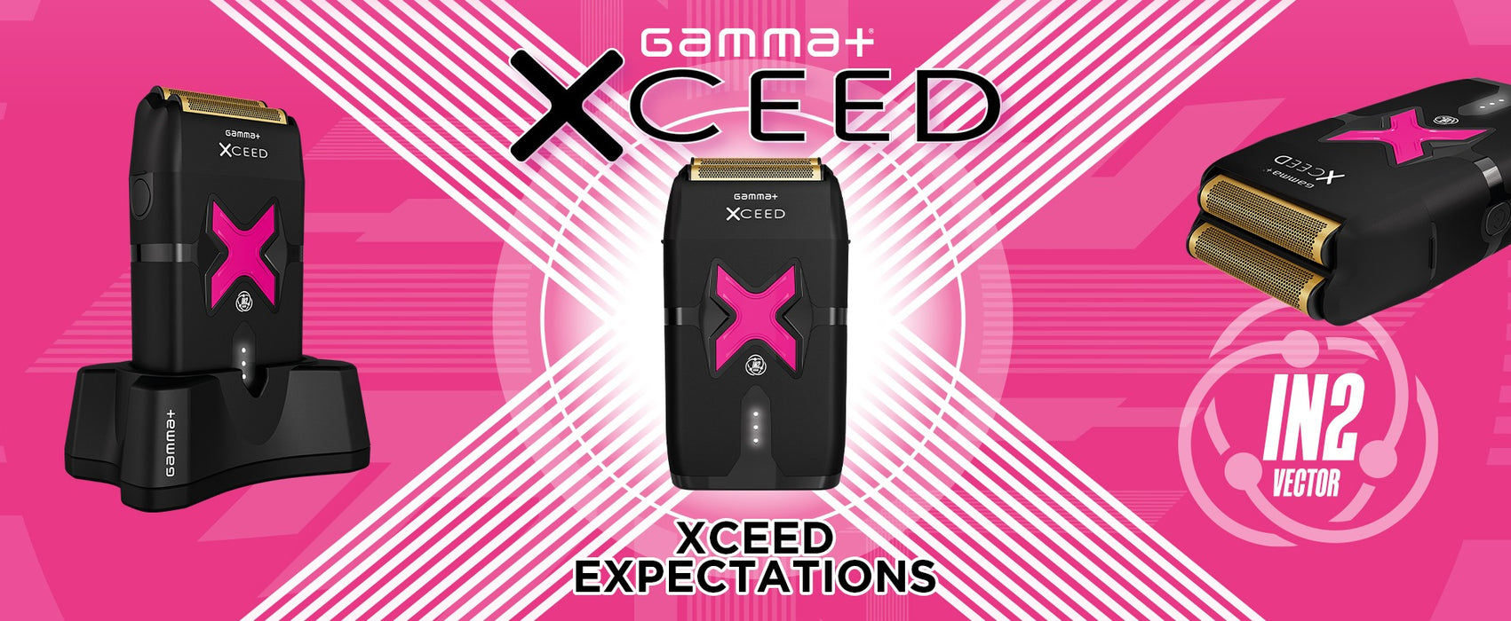 Gamma+ XCEED Professional IN2 Vector Motor Shaver #GP803B
