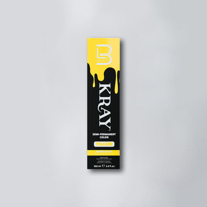 L3VEL3 KRAY Yellow Semi Permanent Hair Color