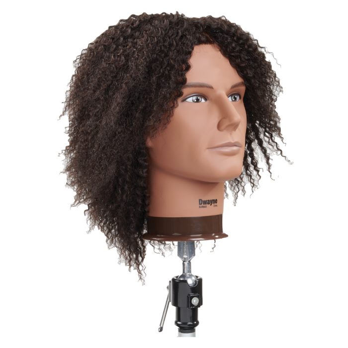 Celebrity Manikin Dwayne Textured Hair Male Head E340