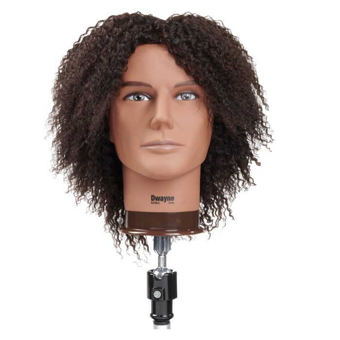 Celebrity Manikin Dwayne Textured Hair Male Head E340