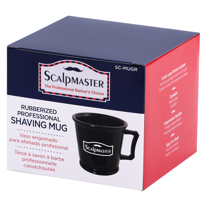 Scalpmaster Shaving Mug - Rubberized #SC-MUGR