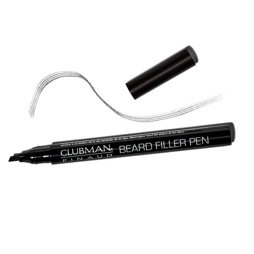 Clubman Pinaud Beard Filler Pen - Creates Hair-Like Strokes, Black or Brown