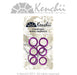 Kenchii 6-pack Thin Finger Comfort Ring Inserts for Shears Purple