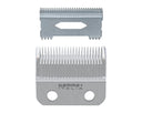 Gamma+ Fixed Stainless Steel Taper Blade with Shallow Tooth 2.0 Cutter Clipper Blade Set #GP539S