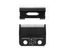 Gamma+ Fixed Black Diamond Carbon DLC Faper Blade with Moving Black Diamond Carbon Slim Tooth Cutter Clipper Blade Set #GP520B