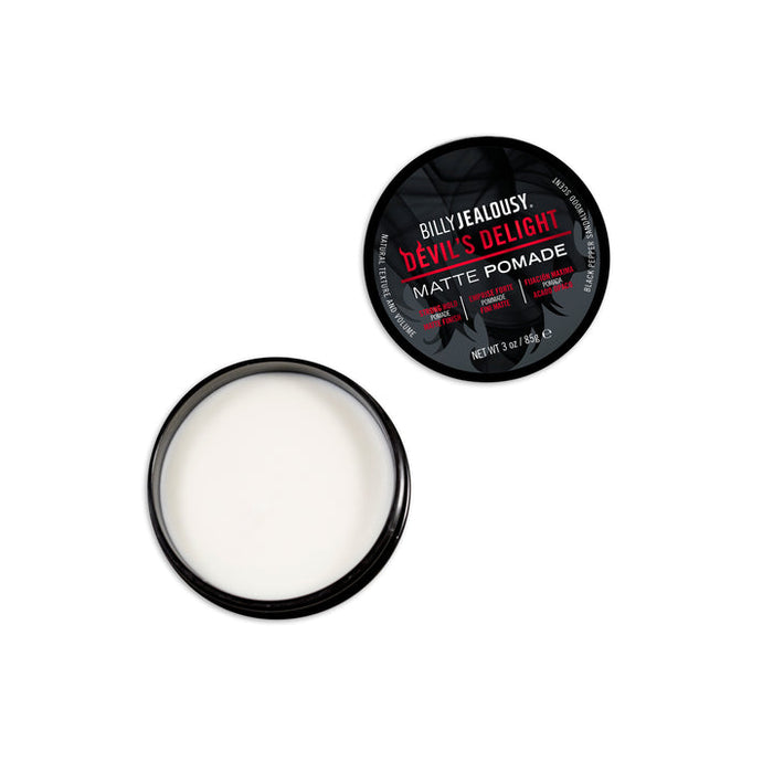 Billy Jealousy Delight Matte Pomade 3oz, Strong Hold / Matte Finish / Water Based