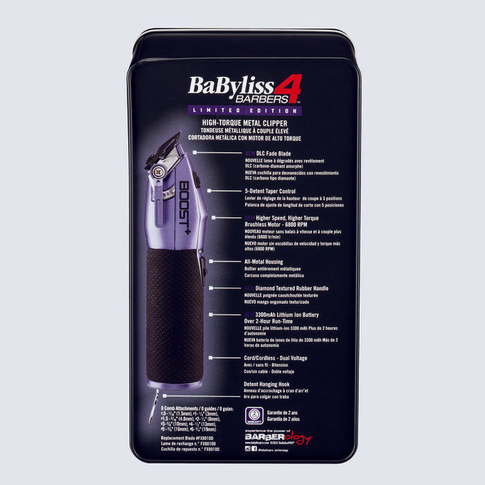 BaBylissPRO LIMITED EDITION Influencer Collection Boost+ Clipper Purple FX870PI