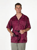 Hollywood Barber Jacket #725 Burgundy Size 54