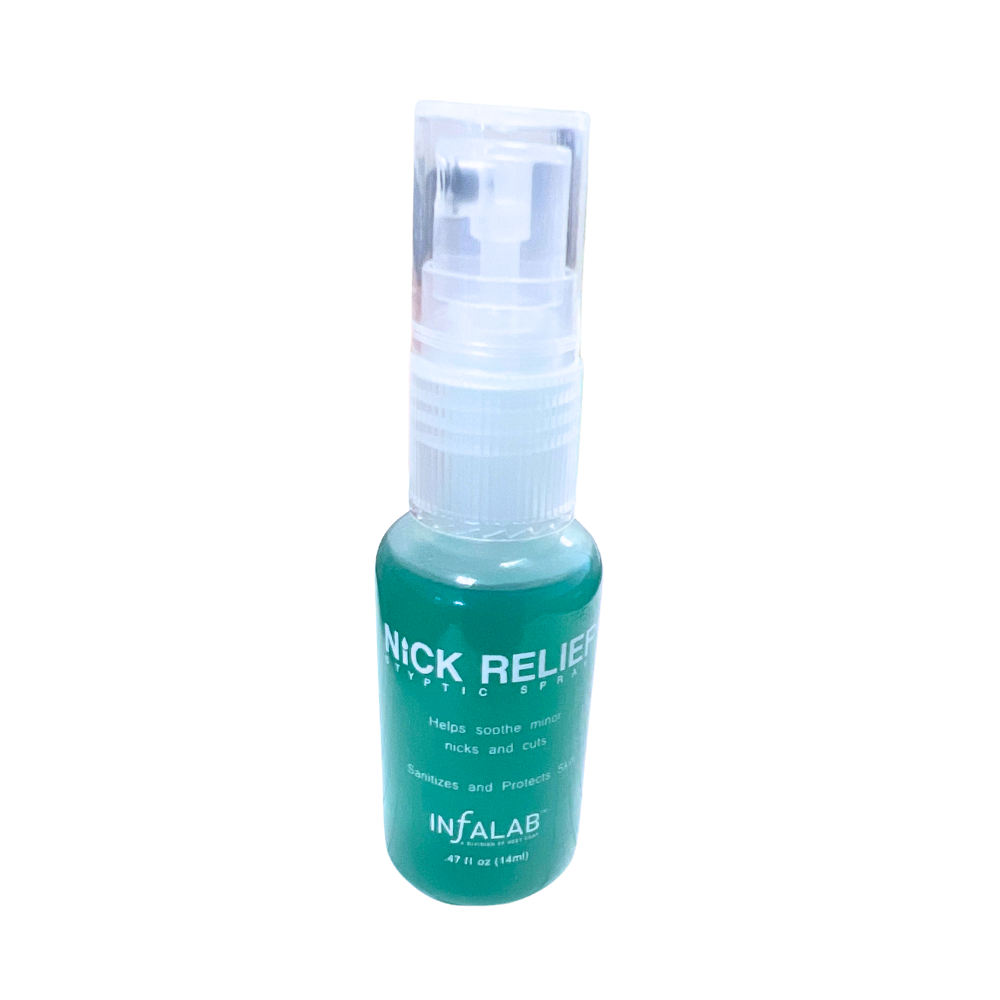 Infalab Liquid Skin Protector Styptic Nick Relief Spray – WB Barber Supply