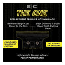 StyleCraft Replacement Fixed X-Pro Precision Gold Titanium Trimmer Blade with Black Diamond Carbon DLC THE ONE Precision Deep Tooth Cutter Set #SC523GB