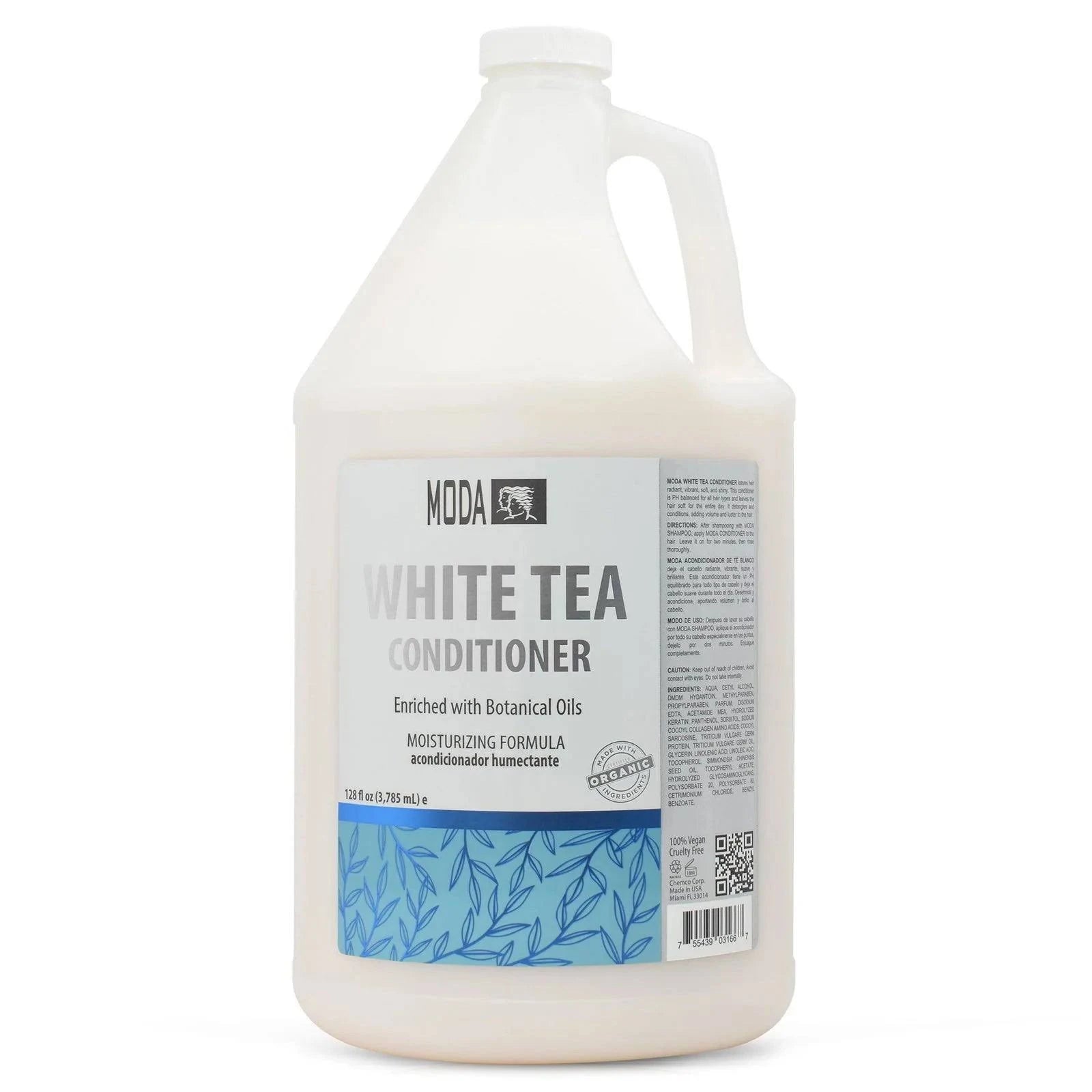 MODA White Tea Moisturizing Conditioner Gallon – WB Barber Supply