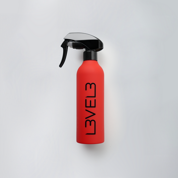 L3VEL3 Rubberized Spray Bottle Red