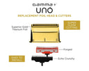 Gamma+ UNO Gold Titanium Single Foil Head - Echo and Forged Cutters #GP554G