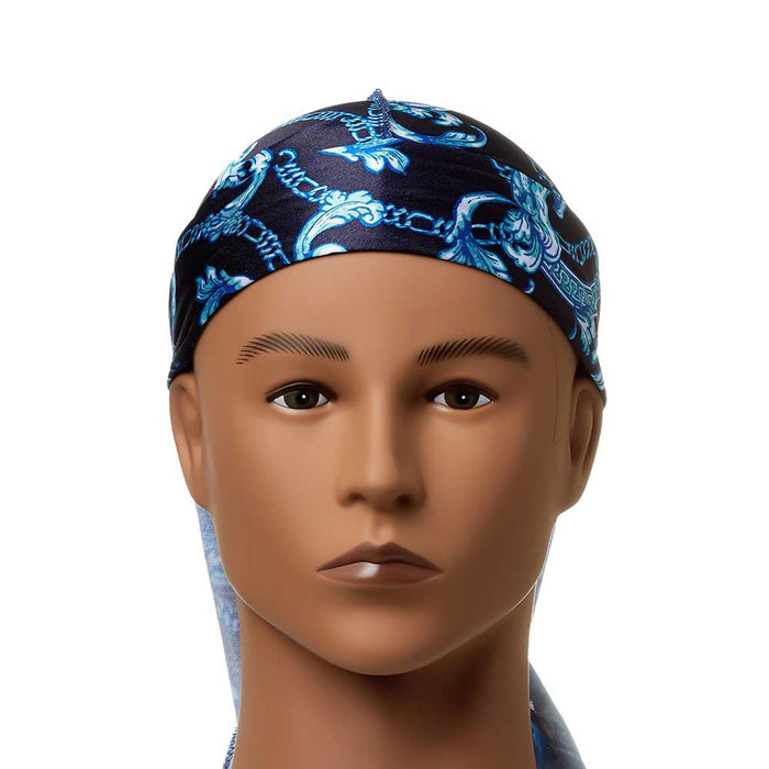 Power Wave Luxe Design Durag Ultimate Compression for a Perfect 360 Waves Royal Blue HD33