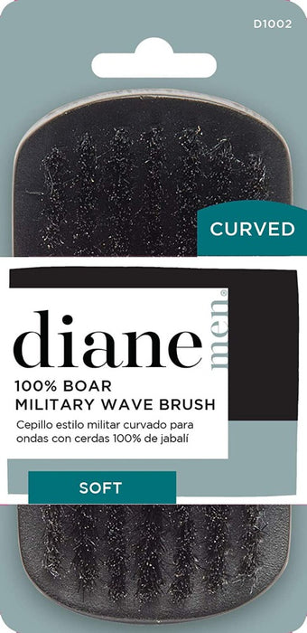 Diane Curved, Boar Military Brush D1002, Soft Bristles