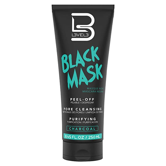 L3VEL3 Black Mask Peel-Off Pore Cleansing Purifying Charcoal Masque