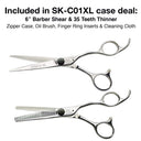 Olivia Garden SilkCut XL Shear and Thinner Case Kit