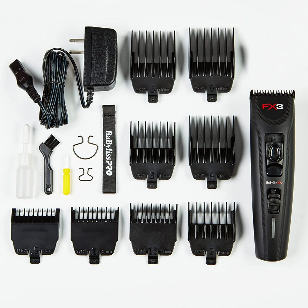 BaByliss Pro FX3 Professional High Torque Clipper Matte Black No