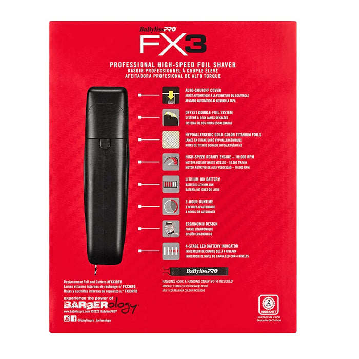 Babylisspro Red FX3 Collection Clipper, Trimmer, Shaver - comes with a  travel case