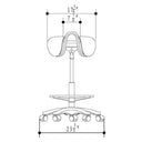 Hermes Saddle Salon Stool With Footrest