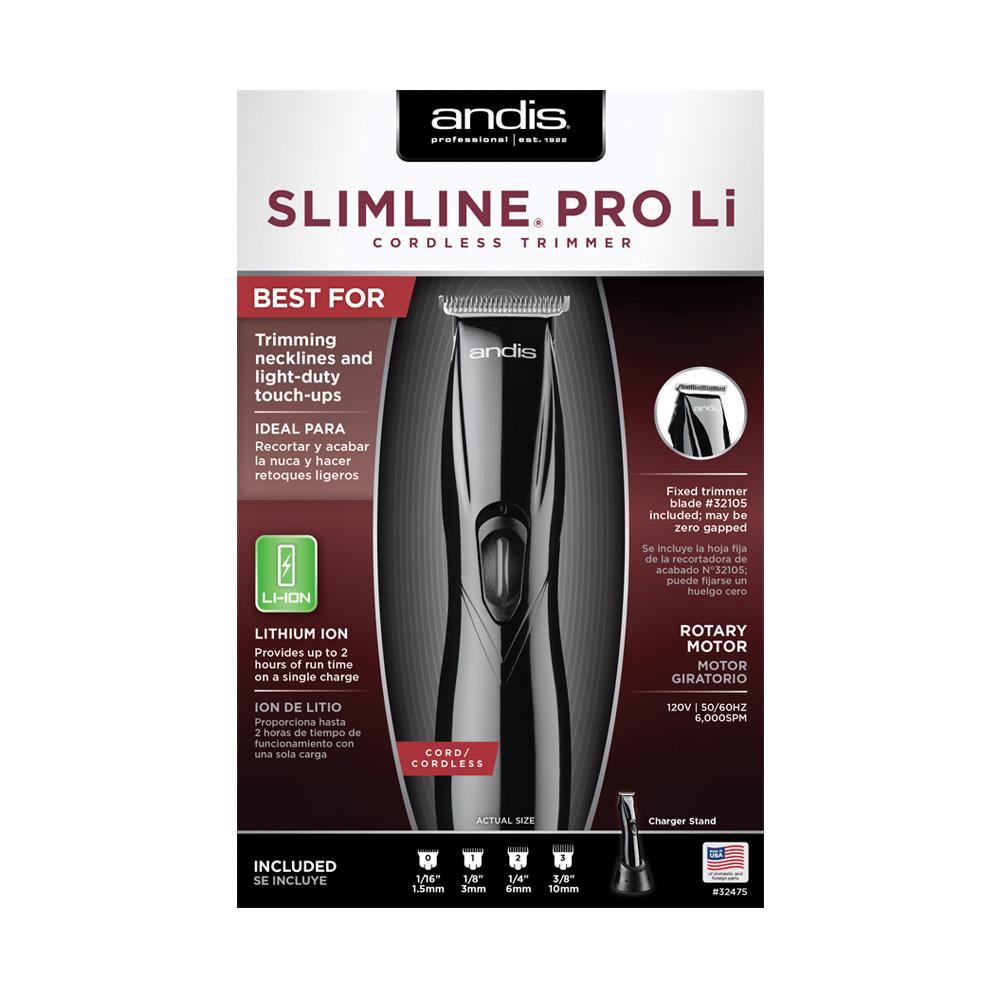 Andis Slimline Pro Li Trimmer Black — WB Barber Supply