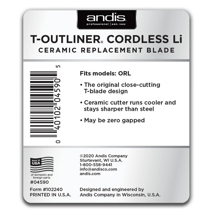 Andis Cordless T-Outliner Ceramic Blade