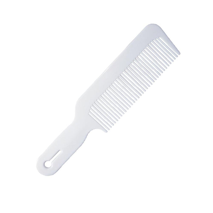 #133 White Flat Top Comb