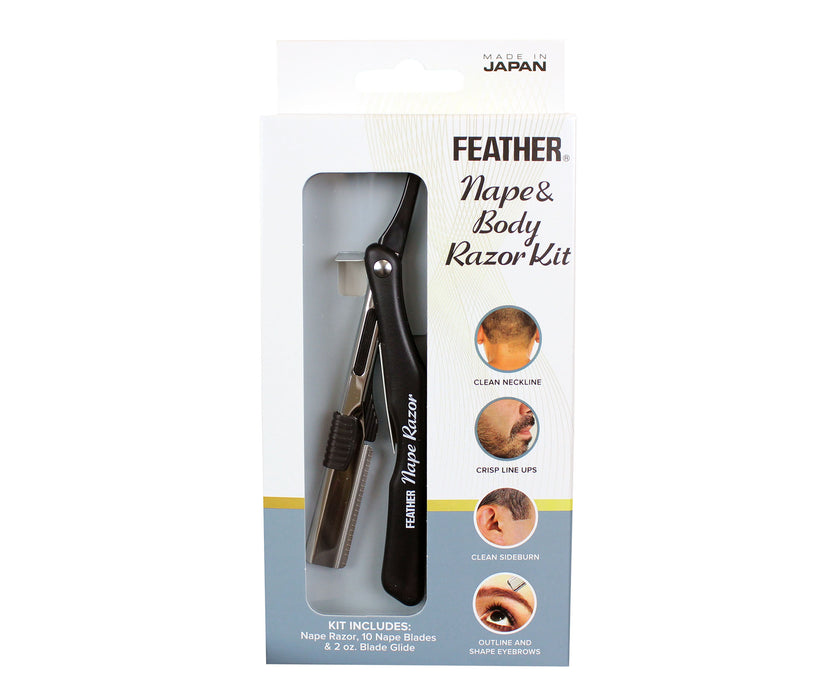 Feather Nape & Body Razor Kit Black