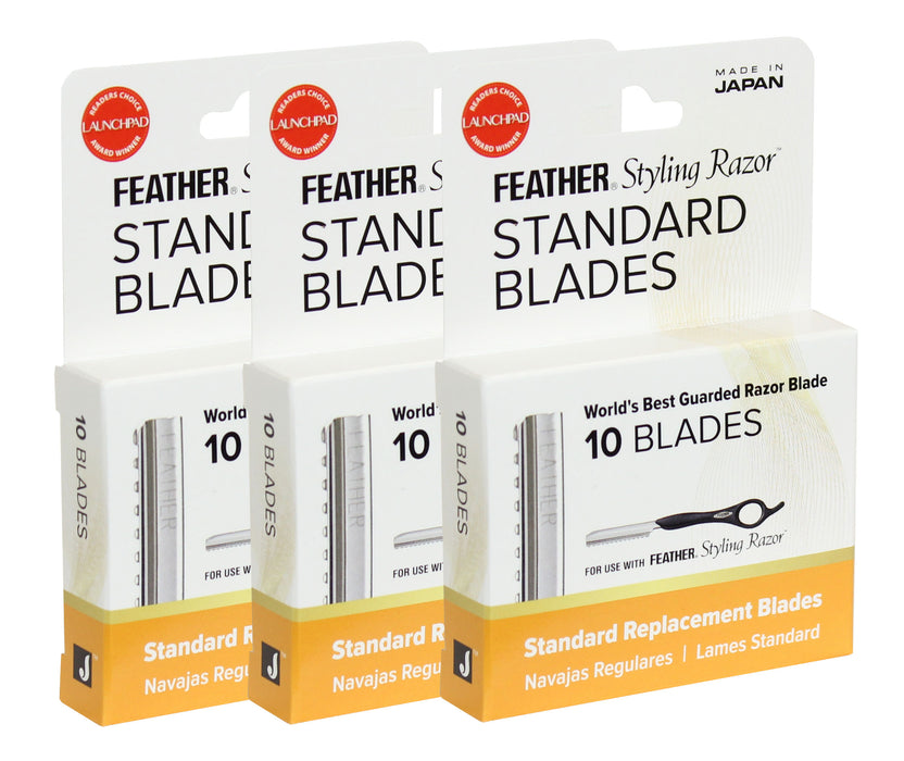 Feather Styling Razor Standard Blades Bonus Value Pack