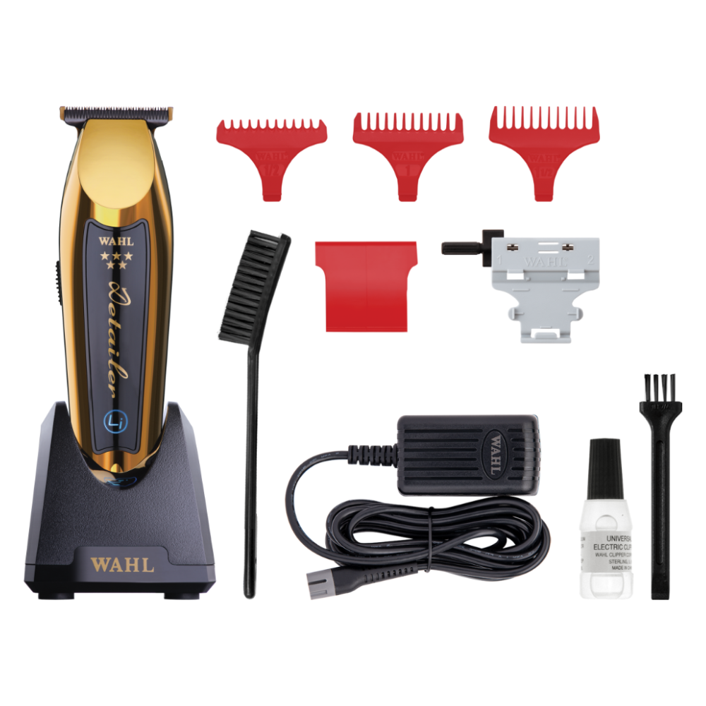 Wahl Detailer Li Gold Trimmer - With T-wide Titanium and DLC 