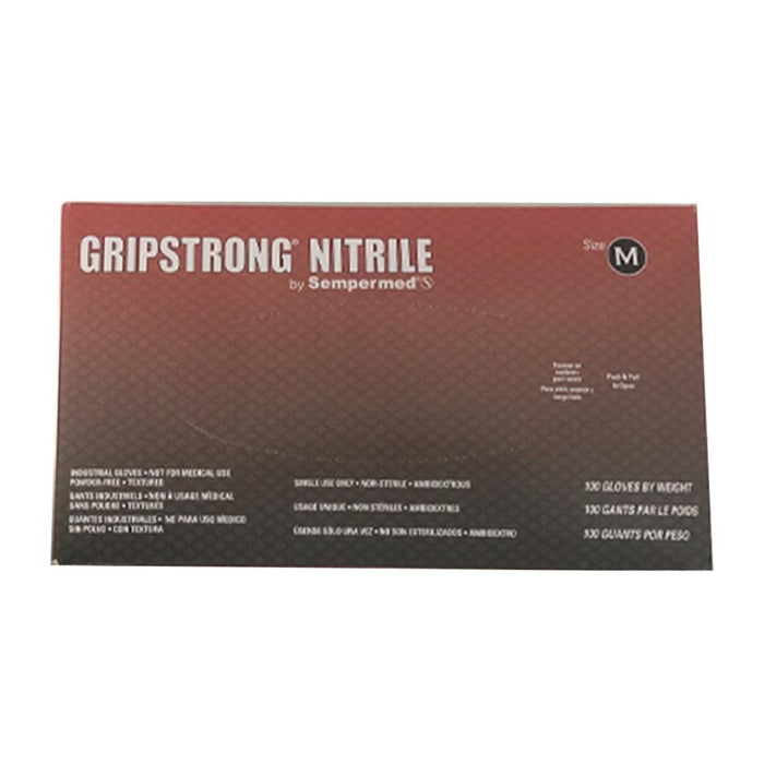 Gripstrong Powder Free Nitrile Gloves 100ct - Medium