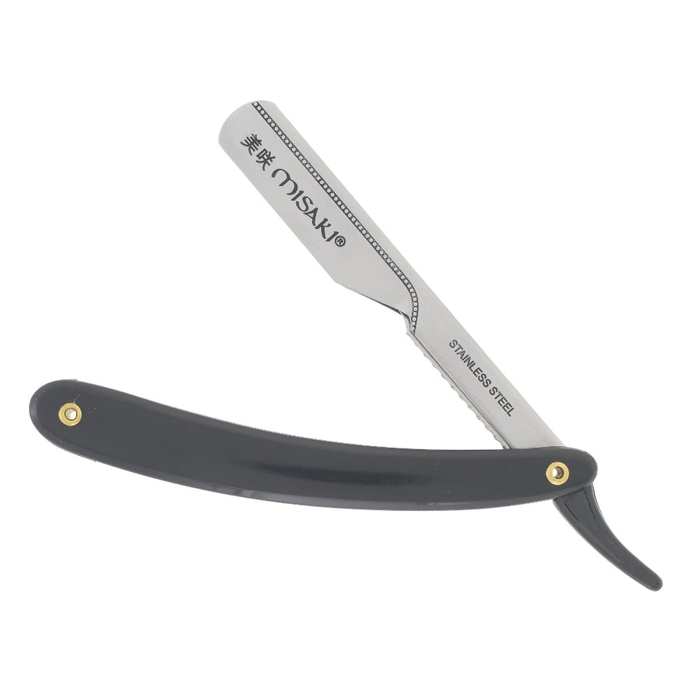 Misaki Slide Out Razor Black - MR-04 - Includes 100 Blades — WB Barber ...