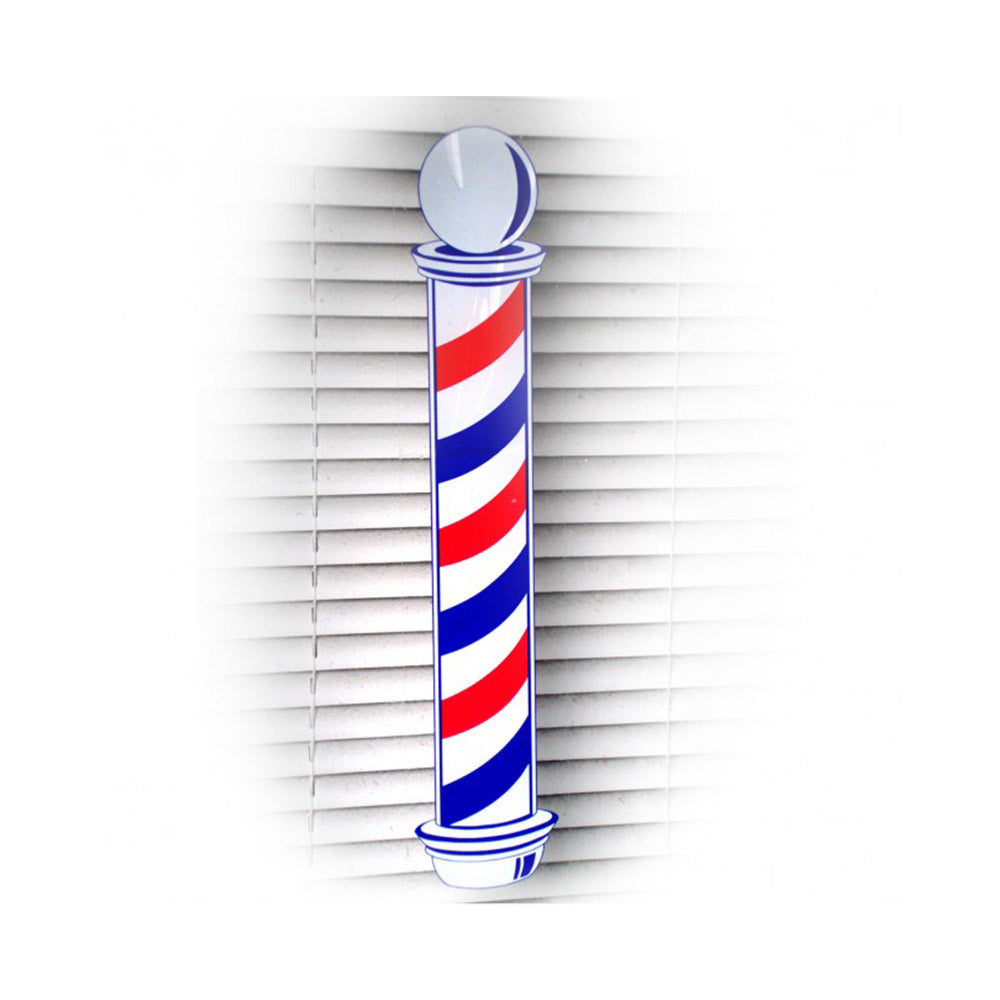 barber pole decal — WB Barber Supply, image size:1000x1000